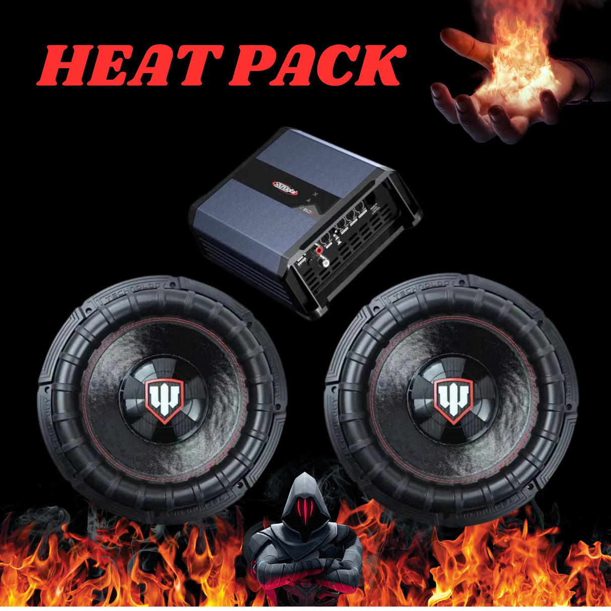 HEAT PACK || BASPAKET 2X12" TT X SOUNDIGITAL