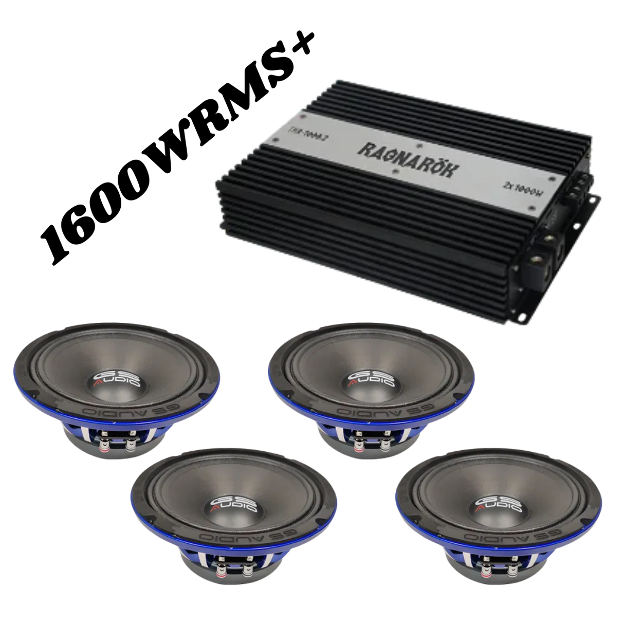 GS VOCE AMP PACK 4X8" 1600wrms+