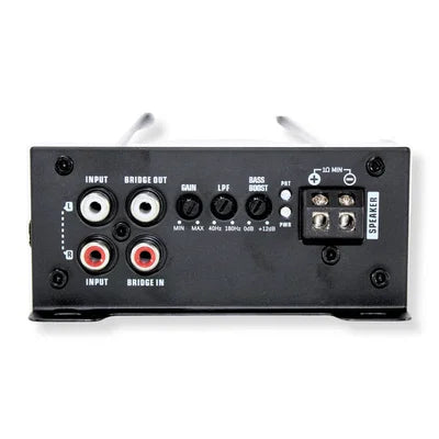 B2 Audio RAGE Micro-serien 1000 Watt Half-Bridge förstärkare, 1-kanal, 1 Ohm stabil.