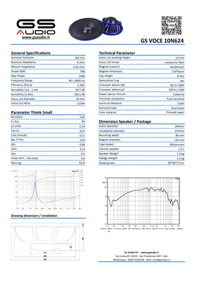 GS Audio Voce NEO 10"