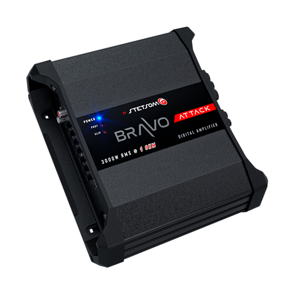 Stetsom BRAVO Attack 3000W 1 Ohms Mono Car Amplifier