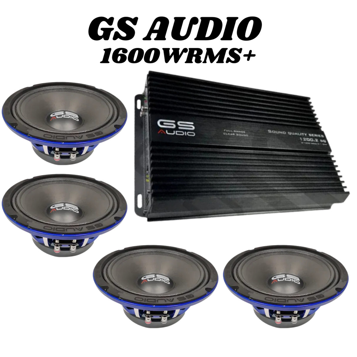 GS AUDIO VOCE 4X8" SQ1200.2
