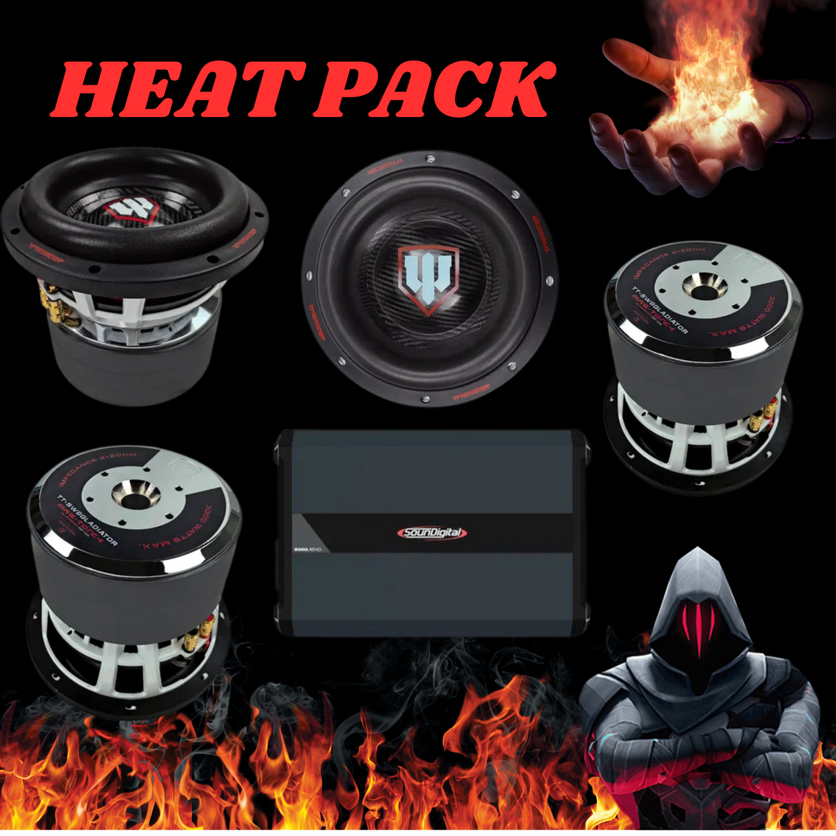 HEAT PACK || 4X8" GLADIATORBASAR + SD8000.1