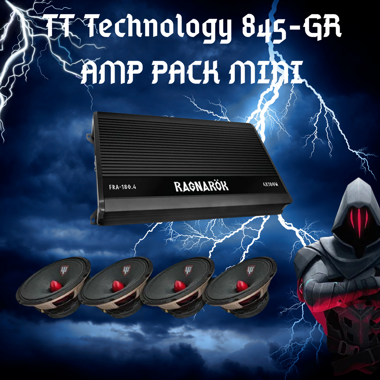 AMP PACK 845GR + FRA-180.4 – "BALANCED POWER PACK"