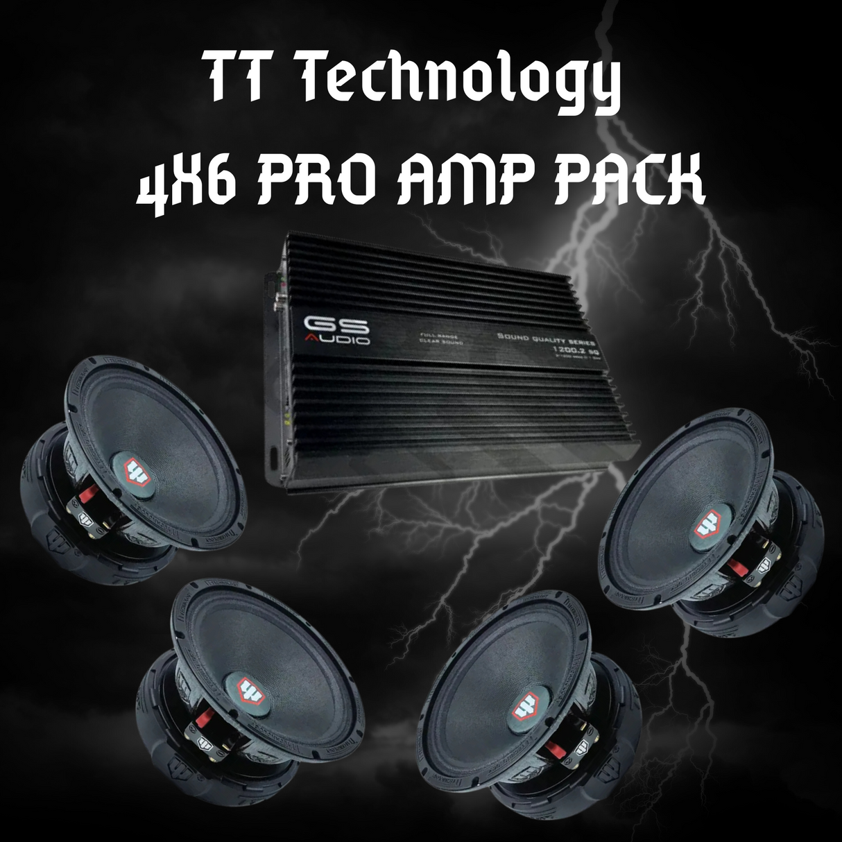AMP PACK 6PRO x 4 + GS 1200.2SQ