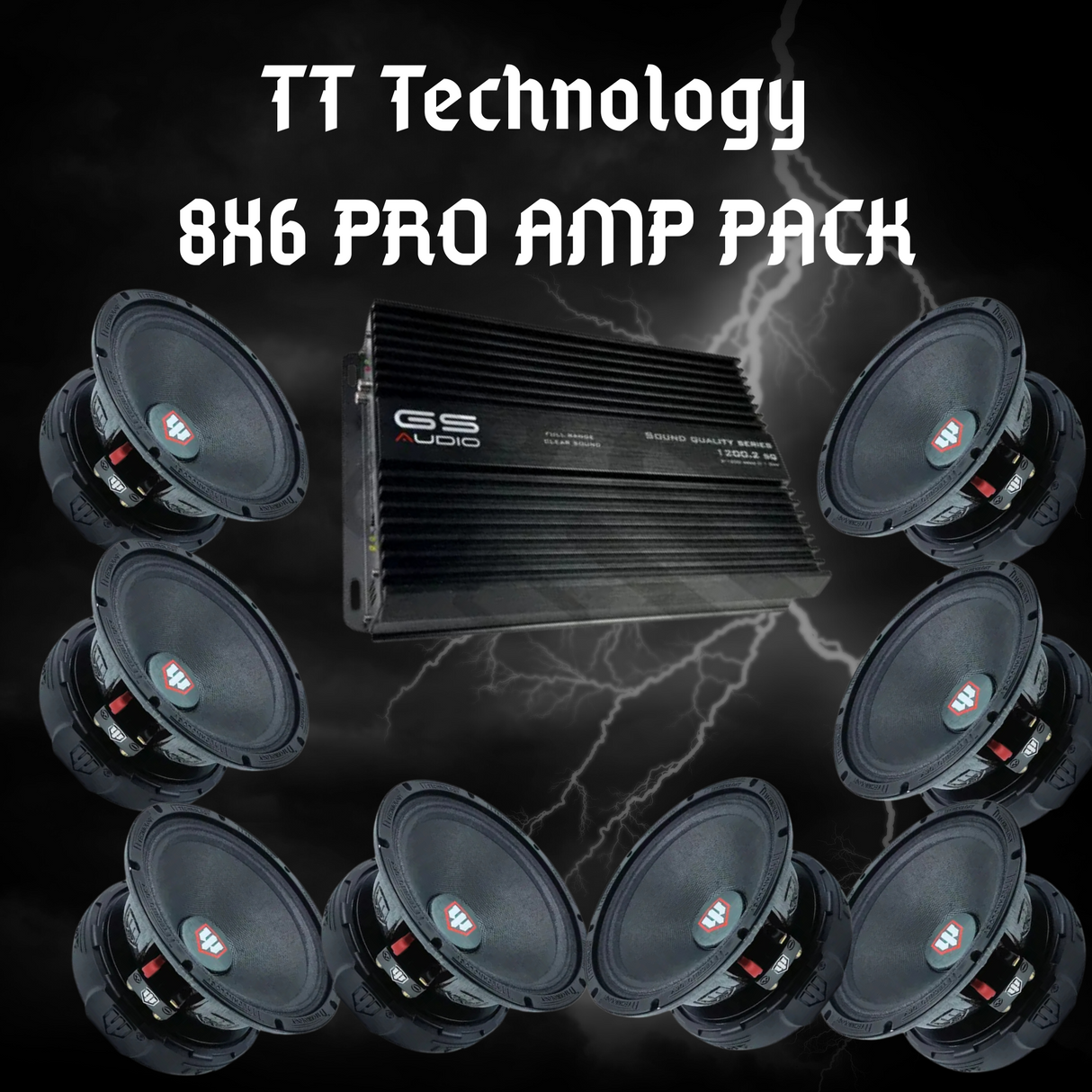 AMP PACK 6PRO x 8 + GS 1200.2SQ