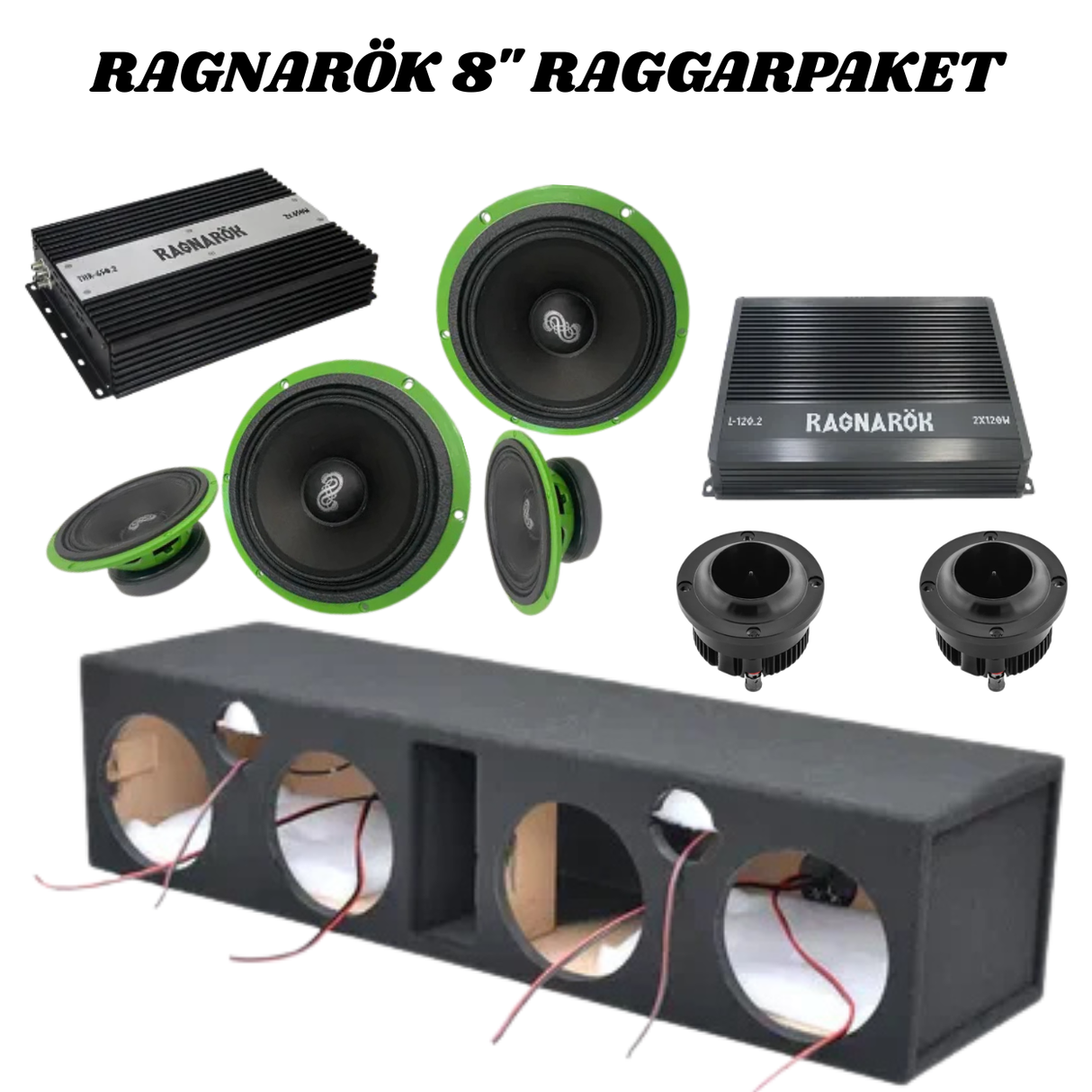 Ragnarök 4x8” Midpaket – Loki L-200 + FTR-100 + Slutsteg