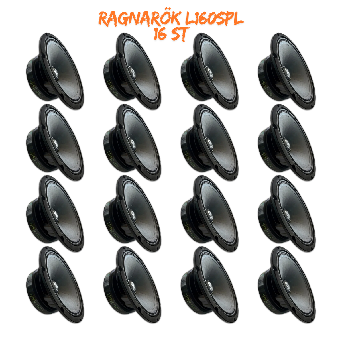 Ragnarök L-160 SPL 16-pack med sexton 6,5-tums mellanregister