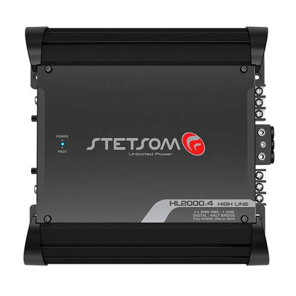 Stetsom HL2000.4 – 4-kanals slutsteg 4 × 500W RMS (1 Ohm & 2 Ohm)