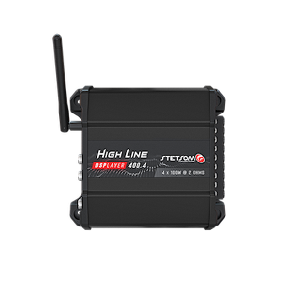 Stetsom High Line DSPLAYER 400.4 – 4-kanals Slutsteg med Inbyggd DSP, Bluetooth & Musikspelare