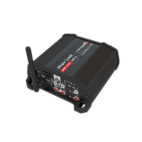 Stetsom High Line DSPLAYER 400.4 – 4-kanals Slutsteg med Inbyggd DSP, Bluetooth & Musikspelare