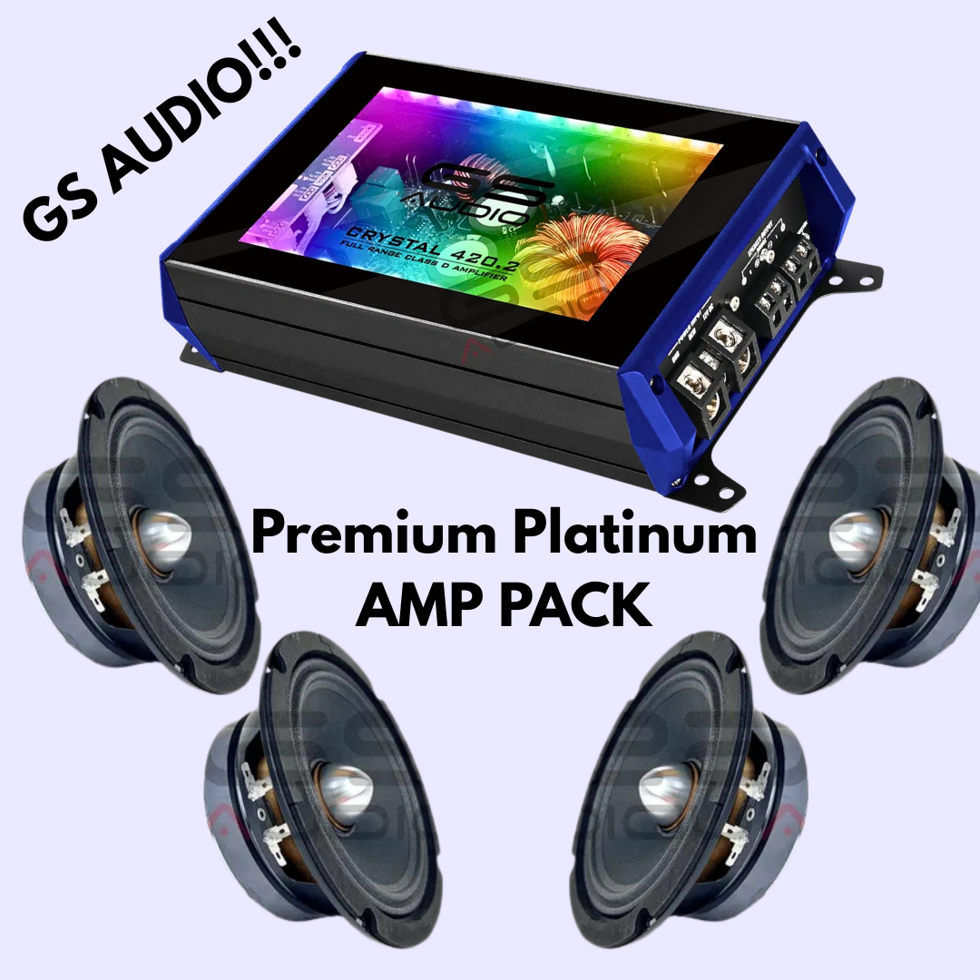 GS AUDIO Premium Platinum AMP PACK 6.5"