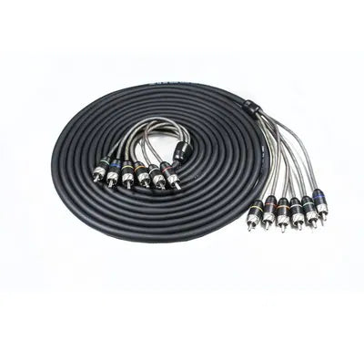 4Connect STAGE2 lågnivåkabel 5,5 m – 6-kanals RCA-kabel