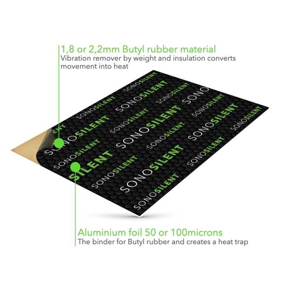 SONOSILENT Expert Damping Mat 2,2 mm 700 x 500 mm 10 pack