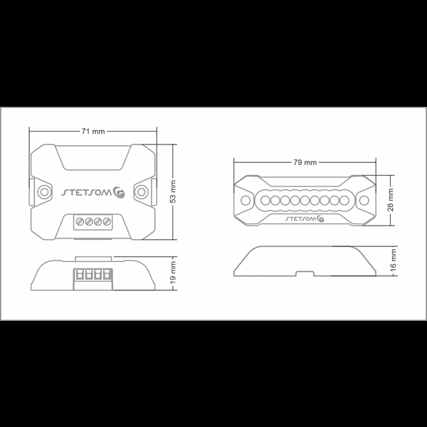 Stetsom STROBO RGB LED-Kit med Bluetooth Styrning