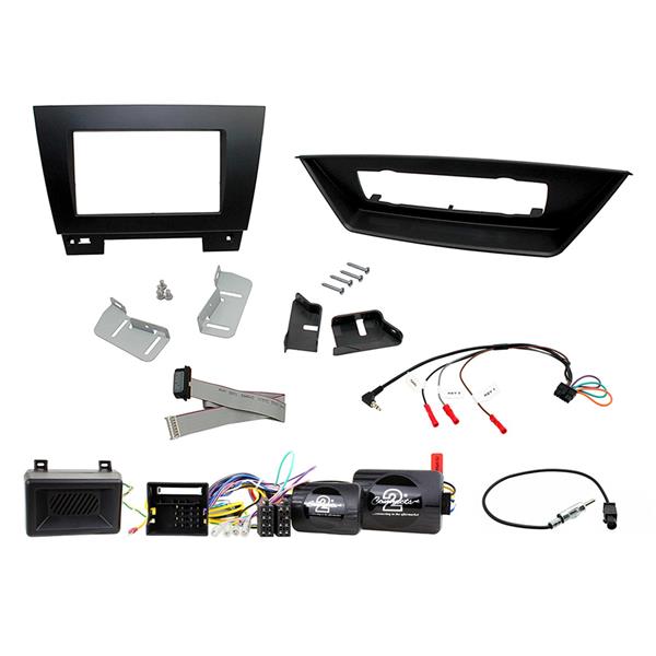 Connects2 CTKBM24 komplett 2-DIN installationskit för BMW X1 E84 med automatisk klimatanläggning