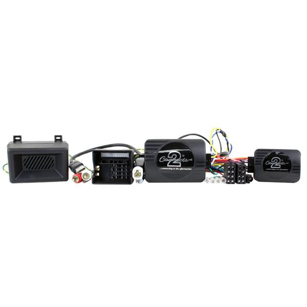 Connects2 CTSBM013.2 rattstyrnings- och varningstonsinterface för BMW med USB och AUX-retention