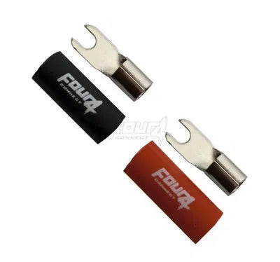 4Connect 4-690816 M4 gaffelkabelsko 10mm2, 1xsvart och 1xröd