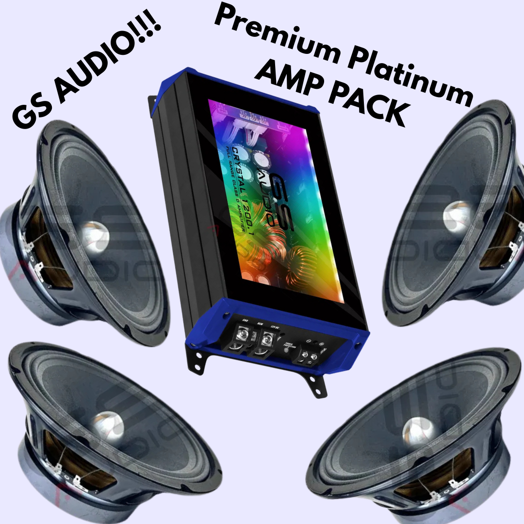 GS AUDIO Premium Platinum AMP PACK 10"