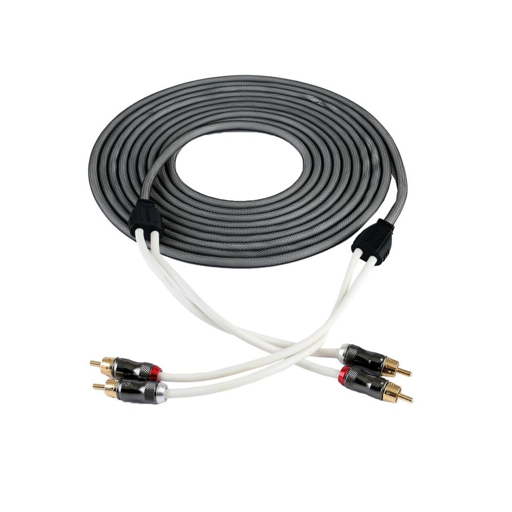 Reiss Audio RS-GR05 5 meter flätad RCA-signalkabel