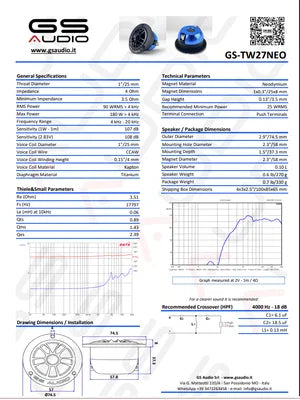 GS Audio TW27NEO