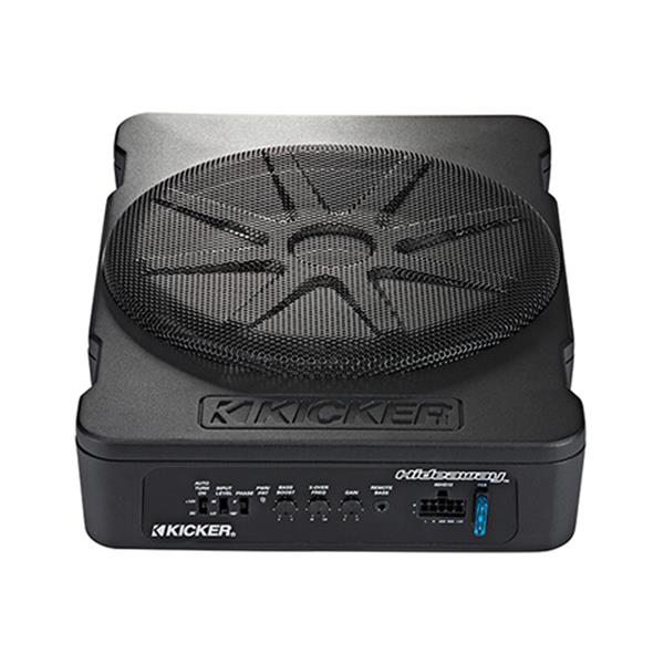 KICKER HS10 Hideaway – 10” aktiv kompakt subwoofer, 180W RMS