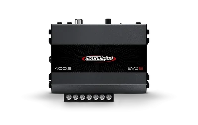 SounDigital 400.2 EVO6 4 Ohm – Ultrakompakt 2-kanals slutsteg 400W RMS