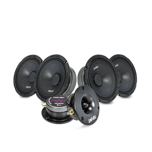 Loud as Hell Chaos 6,5 pack med fyra midbasar och två horndiskanter