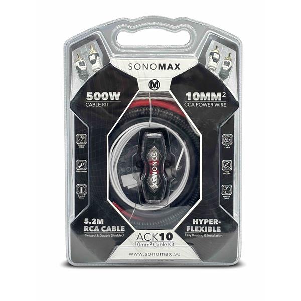 Sonomax ACK10 10 mm² kabelkit med RCA, förpackning
