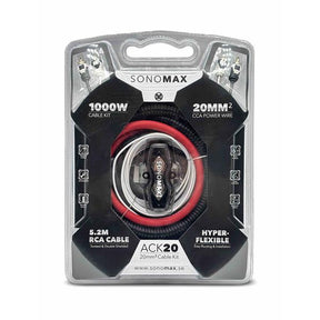 Sonomax ACK20 20 mm² kabelkit med RCA, förpackning