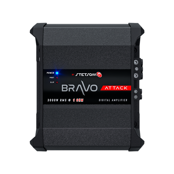 Stetsom BRAVO Attack 3000W 1 Ohms Mono Car Amplifier