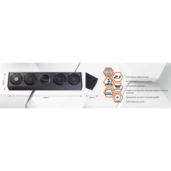 EDGE DBX-serien Probox 6,5" med subwoofer