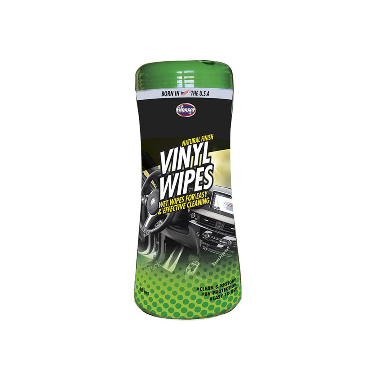 Våtservetter Glosser Vinyl Wipes, 40 st