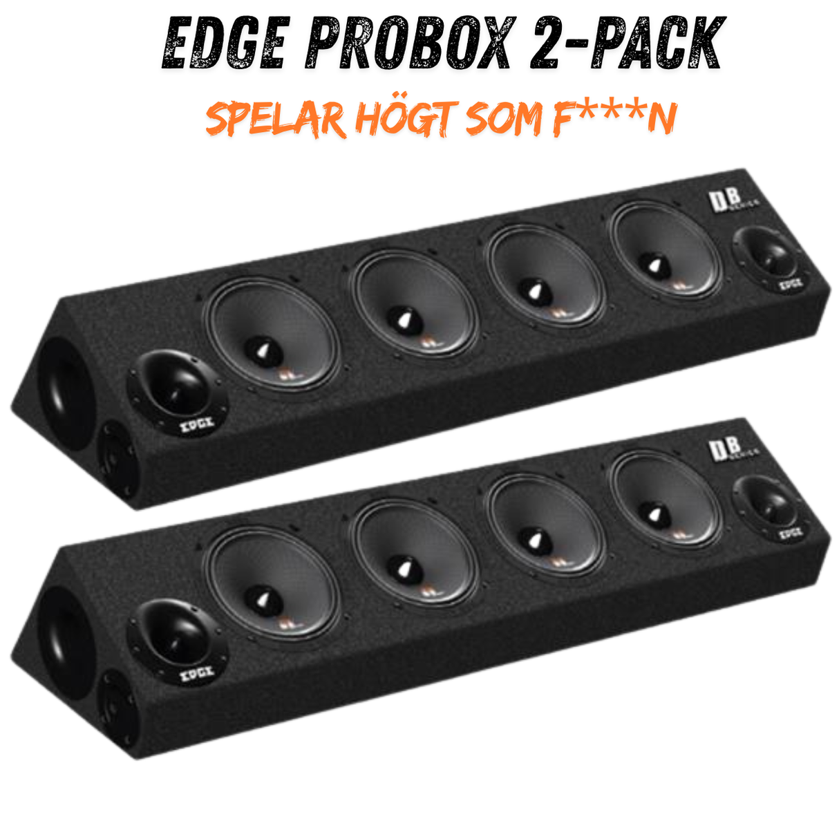 EDGE EDBPB6-E5 2-pack – dubbla 6,5” DB Series Pro-lådor