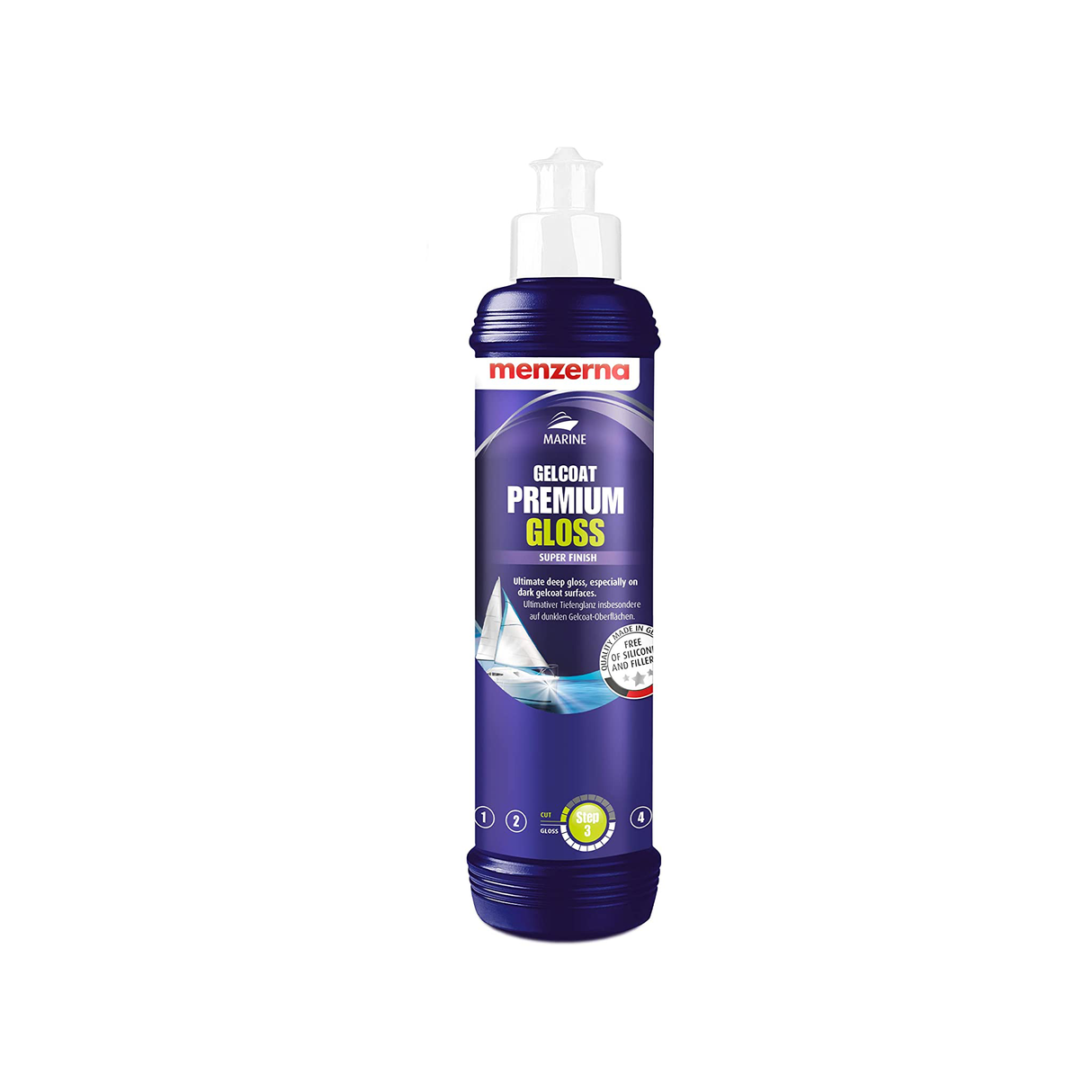 Båtpolermedel Menzerna Marine Gelcoat Premium Gloss, 1000 ml