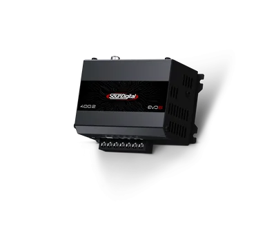 SounDigital 400.2 EVO6 4 Ohm – Ultrakompakt 2-kanals slutsteg 400W RMS