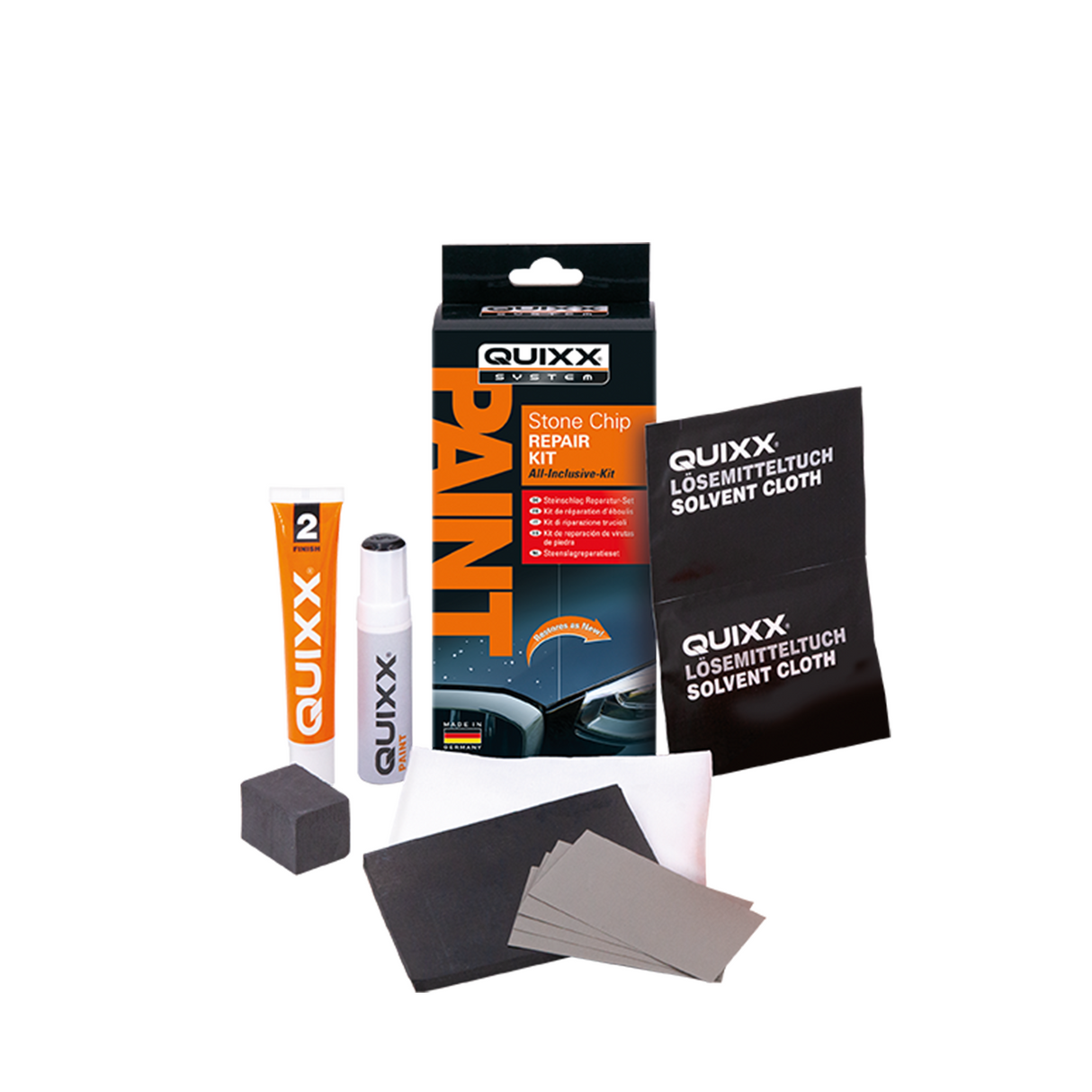 Stenskottslagning Kit QUIXX Stone Chip Repair Kit, Universal