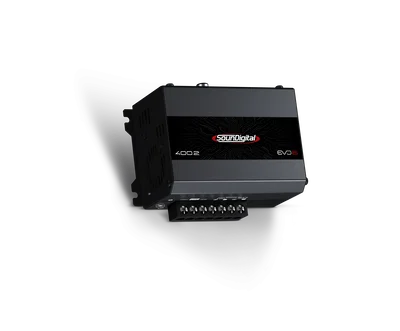SounDigital 400.2 EVO6 4 Ohm – Ultrakompakt 2-kanals slutsteg 400W RMS