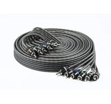 4Connect STAGE1 lågnivåkabel 5,5 m – 6-kanals RCA-kabel