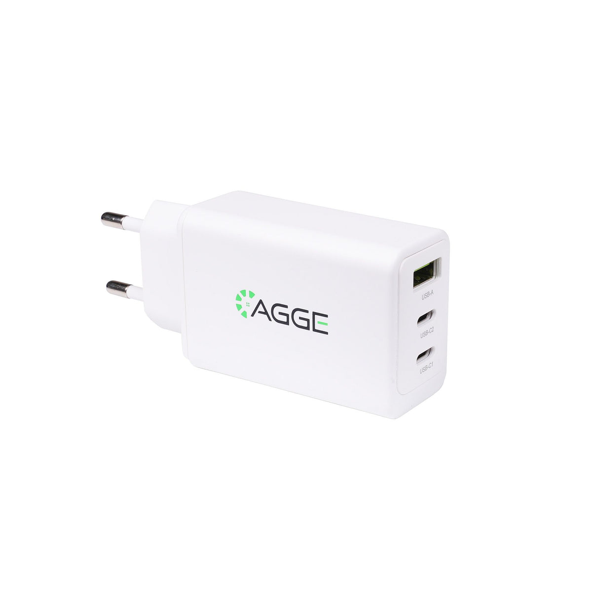 USB-laddare AGGE Triple Charger, 65W (2 x USB-C + USB-A)