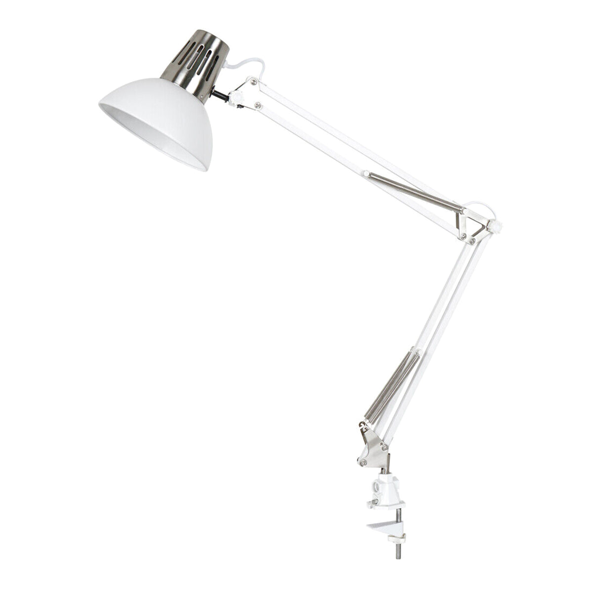 Bordslampa Airam Aria, E27, Vit / Silver