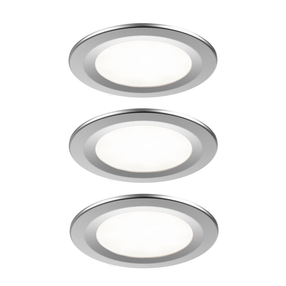 Downlight set Airam Auri, IP20 / 9W, 3 st, Silver