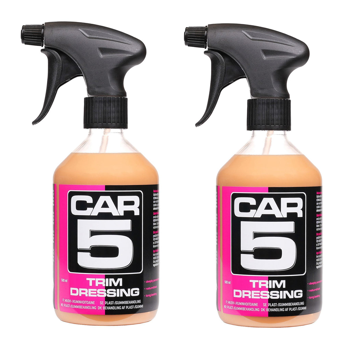 Plastbehandling CAR5 Trim Dressing, 2 x 500 ml