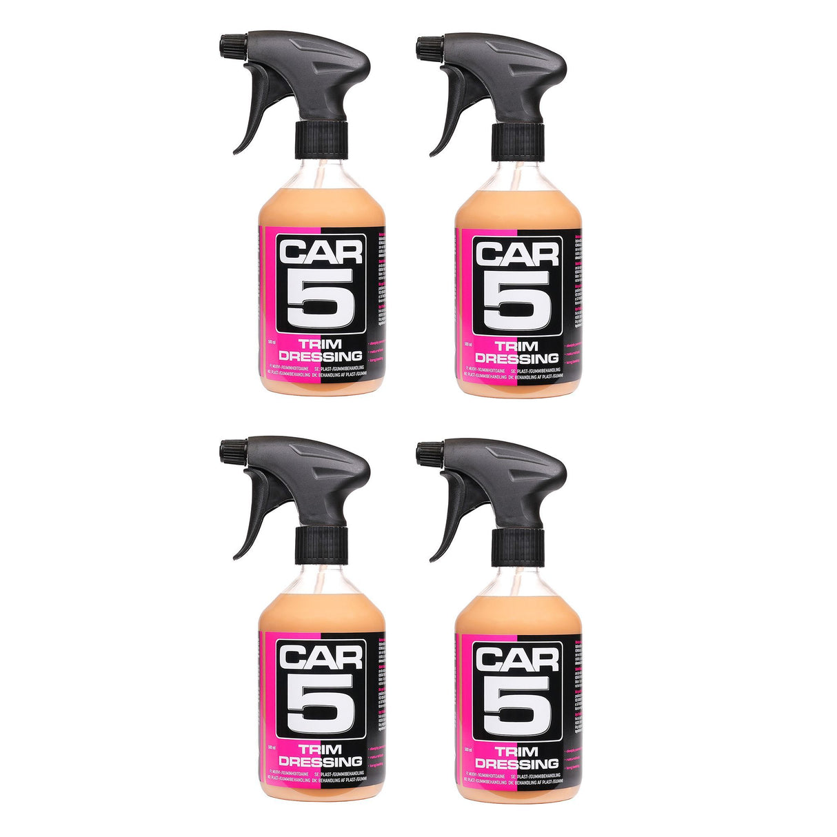 Plastbehandling CAR5 Trim Dressing, 4 x 500 ml