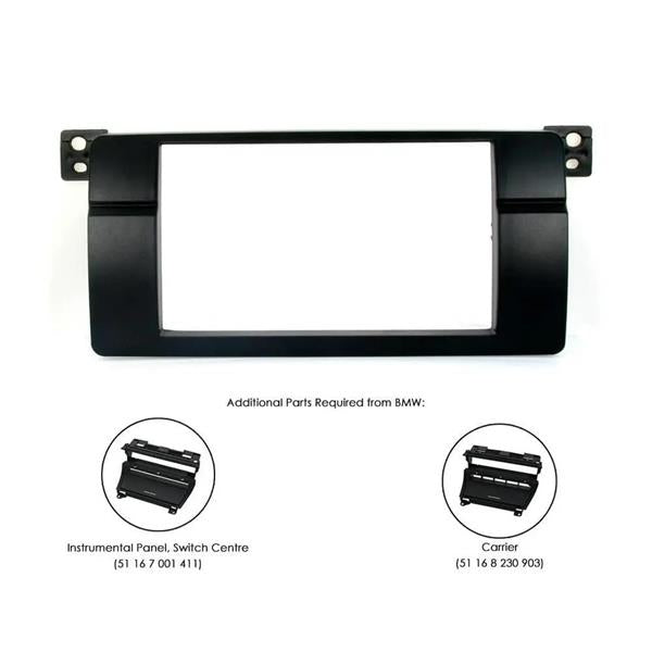 Connects2 svart 2-DIN stereoram för BMW 3-serie E46 CT23BM07.2