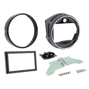 Connects2 blanksvart 2-DIN stereoram för Mini F55 F56 CT23BM13