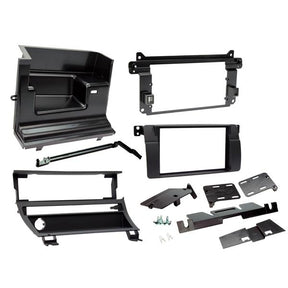 Connects2 mattsvart 2-DIN stereoram för vänsterstyrd BMW E46 CT23BM16L