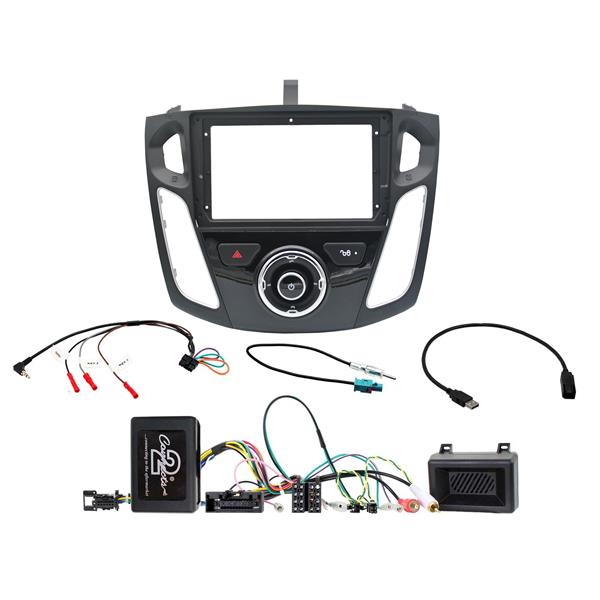 Connects2 CTK9FD03 komplett 9-tums installationskit för Ford Focus 2012–2017