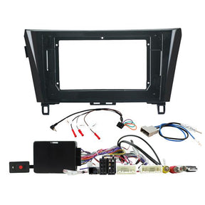 Connects2 CTK9NS02 komplett 9-tums installationskit för Nissan Navara 2015–2019