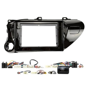 Connects2 CTK9TY01L komplett 9-tums installationskit för Toyota Hilux 2014–2019 LHD
